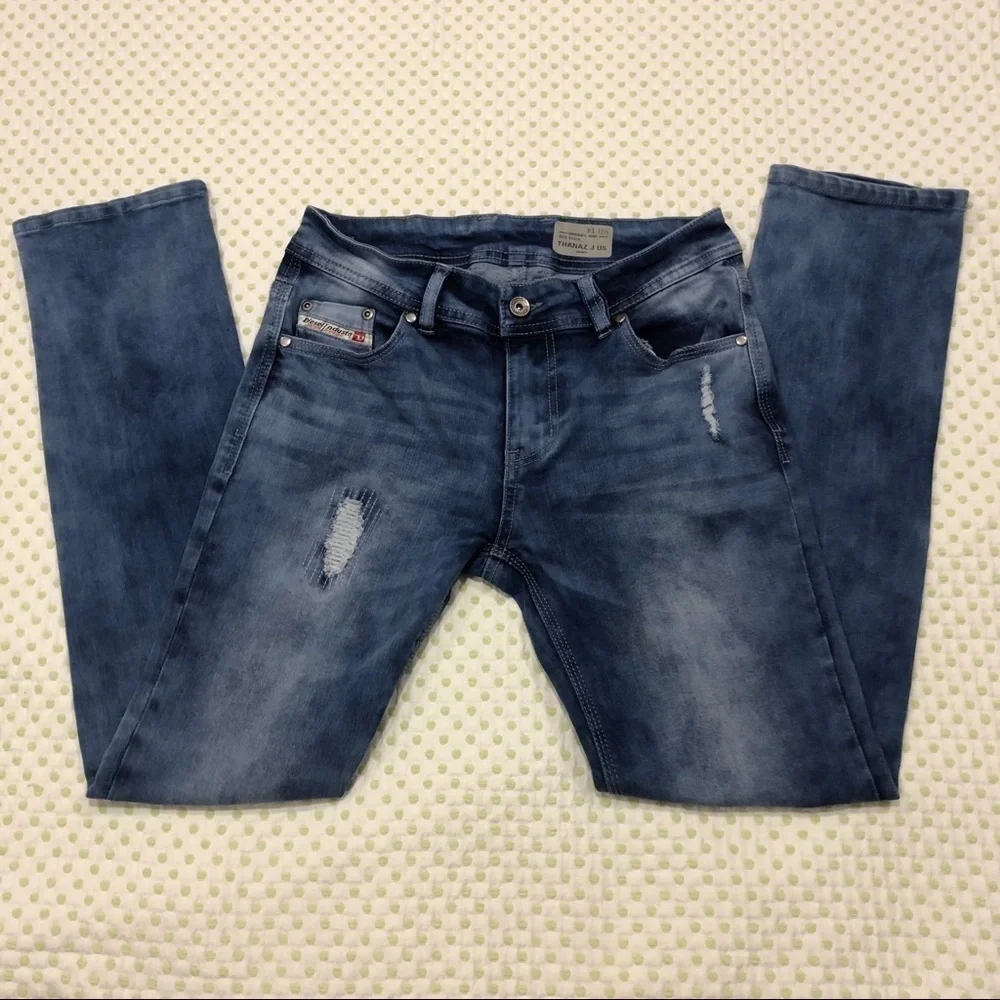 DIESEL KID THANAZ GIRLS SKINNY TRENDY JEANS SIZE 14